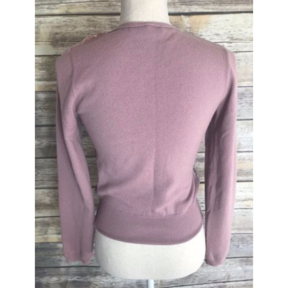 Bruno Manetti | Mauve Cashmere Cardigan - Picture 2 of 5